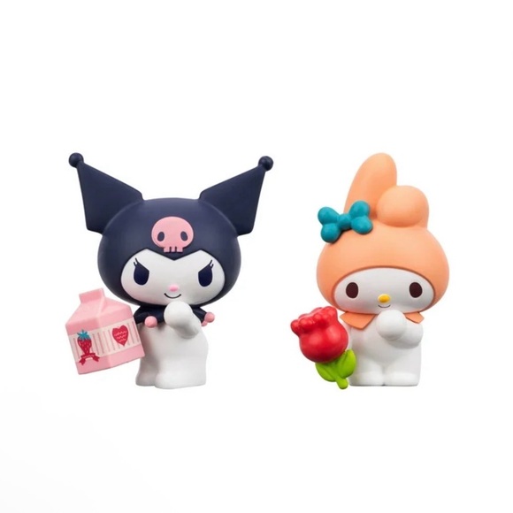 Hello Kitty & Friends 2 Figure Pack Kuromi Milk Carton, My Melody Tulip - Picture 2 of 4